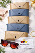 Fundas para gafas-Doradas y Azules